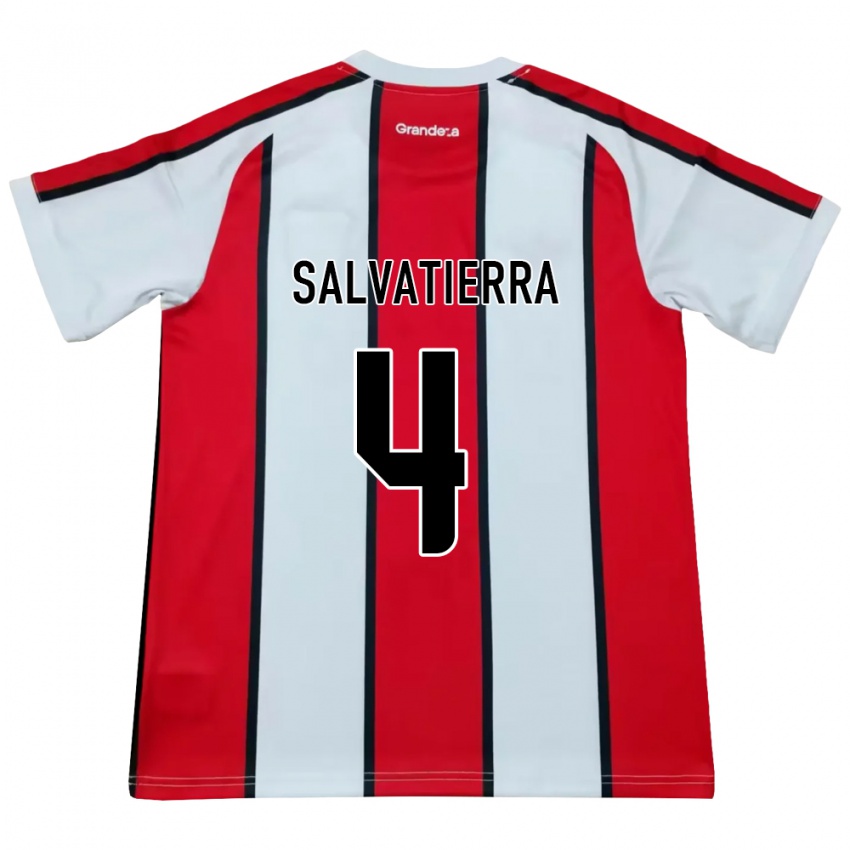 נשים Thiago Salvatierra #4 לבן אדום שחור הרחק ג'רזי 2026/27 חולצה קצרה