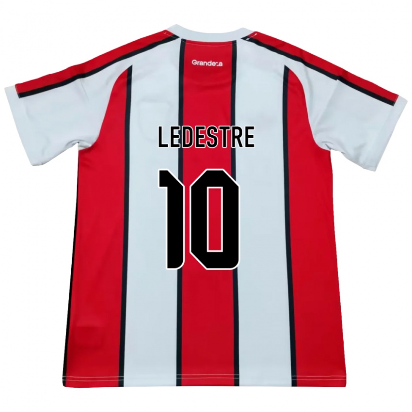 נשים Gianfranco Ledestre #10 לבן אדום שחור הרחק ג'רזי 2026/27 חולצה קצרה