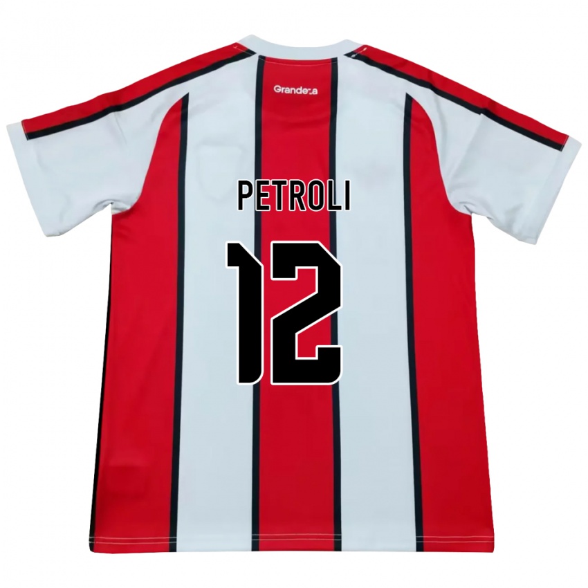 נשים Franco Petroli #12 לבן אדום שחור הרחק ג'רזי 2026/27 חולצה קצרה