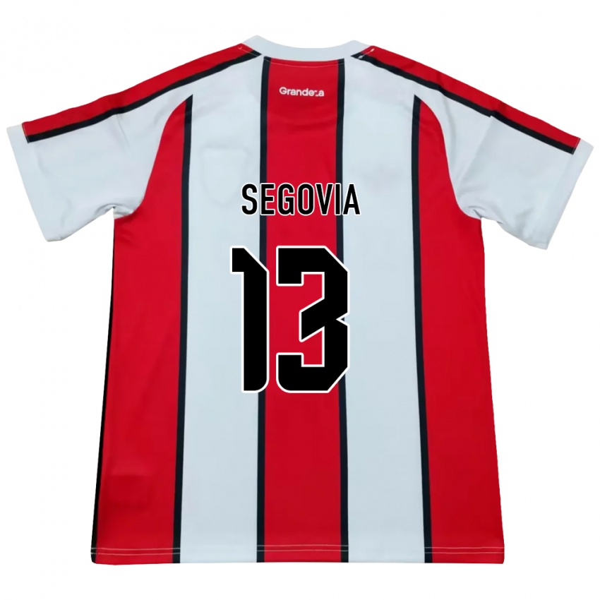 נשים Guillermo Segovia #13 לבן אדום שחור הרחק ג'רזי 2026/27 חולצה קצרה