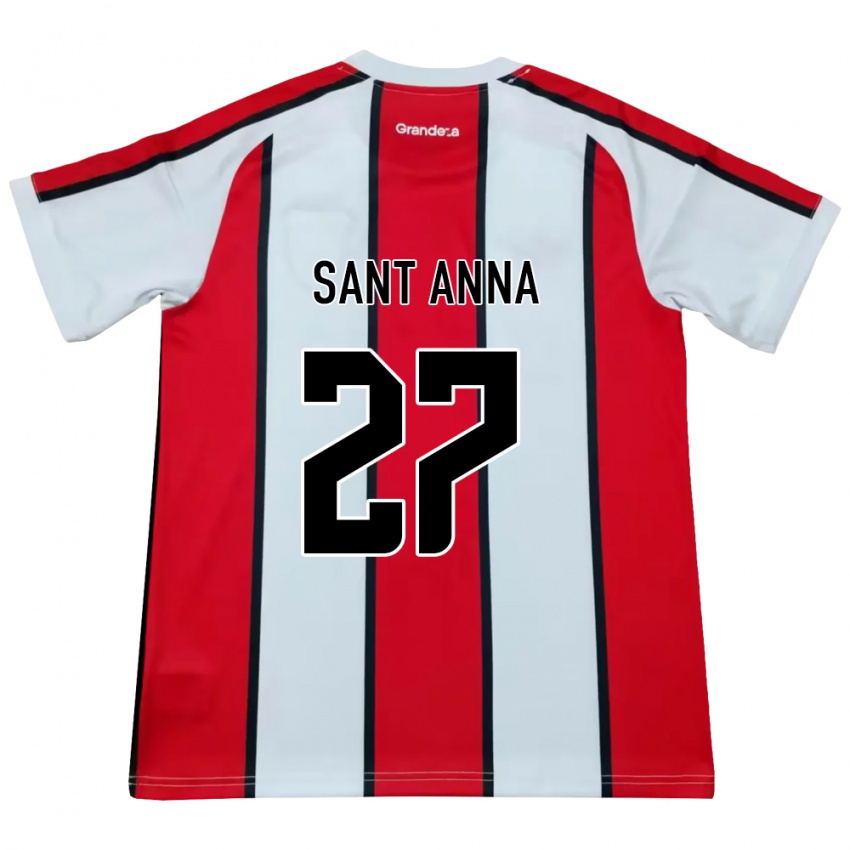 נשים Agustín Sant Anna #27 לבן אדום שחור הרחק ג'רזי 2026/27 חולצה קצרה