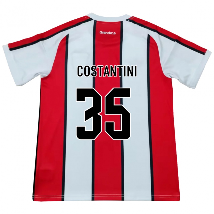 נשים Giorgio Costantini #35 לבן אדום שחור הרחק ג'רזי 2026/27 חולצה קצרה