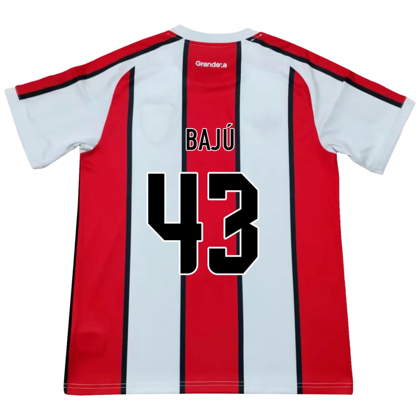נשים Lisandro Bajú #43 לבן אדום שחור הרחק ג'רזי 2026/27 חולצה קצרה