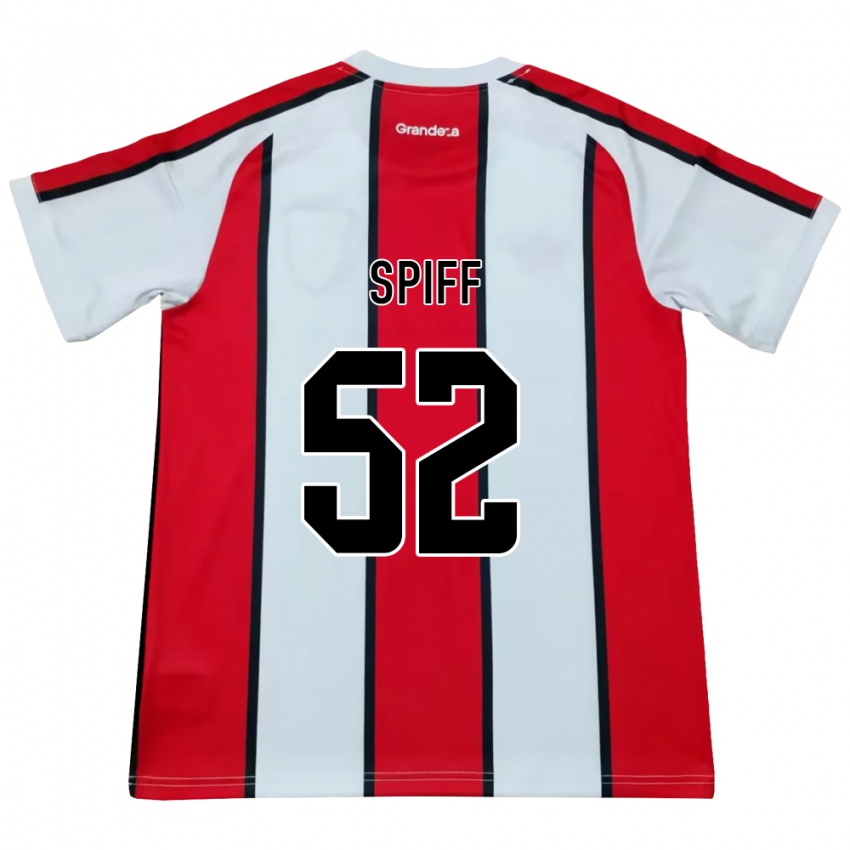 נשים Jonathan Spiff #52 לבן אדום שחור הרחק ג'רזי 2026/27 חולצה קצרה