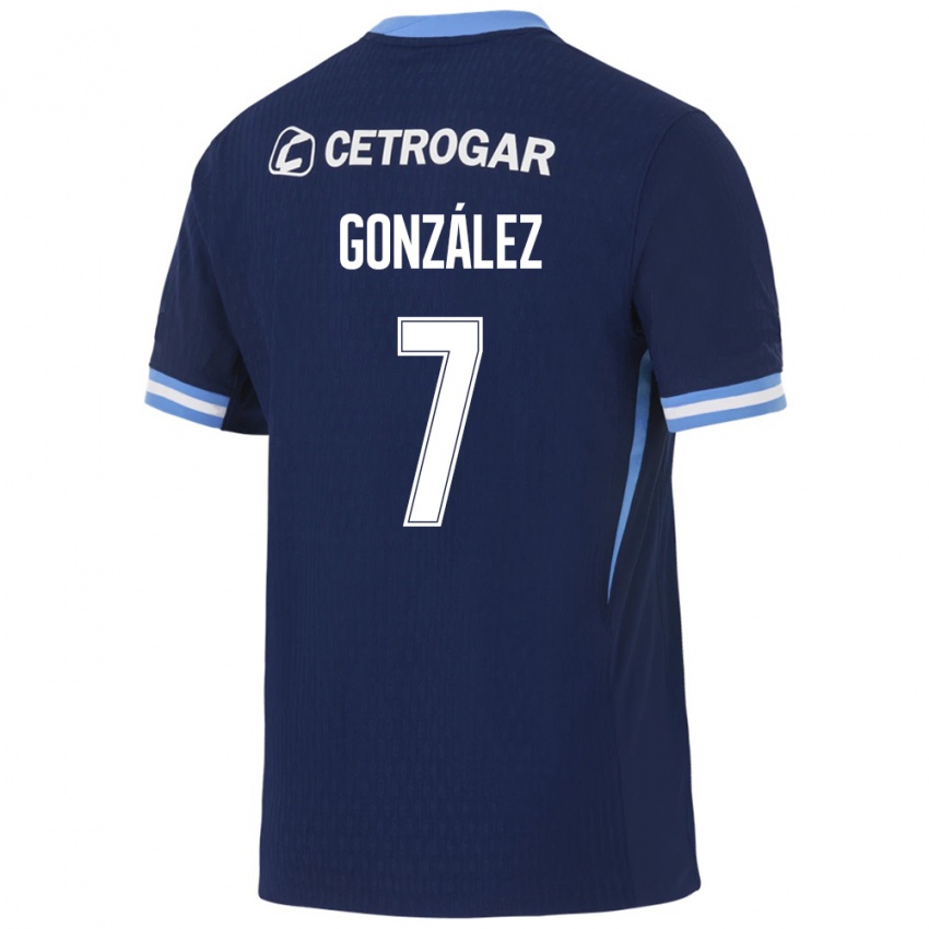 נשים Román González #7 כחול מלכותי כחול בהיר לבן הרחק ג'רזי 2026/27 חולצה קצרה