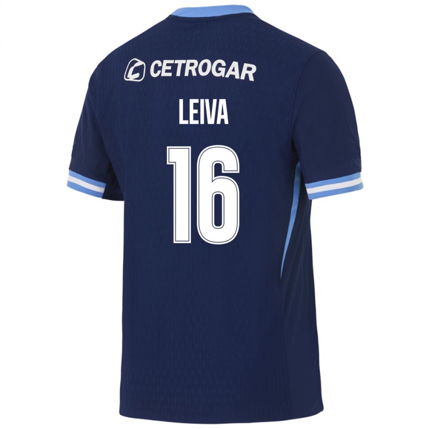 נשים Gonzalo Leiva #16 כחול מלכותי כחול בהיר לבן הרחק ג'רזי 2026/27 חולצה קצרה