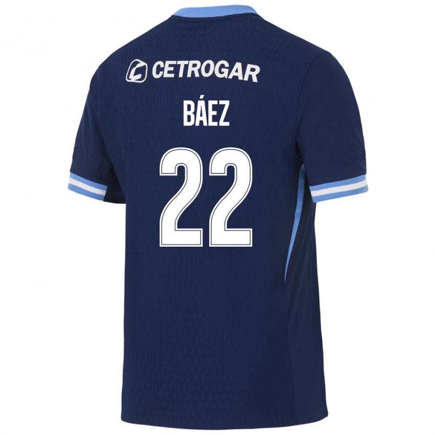 נשים Santino Báez #22 כחול מלכותי כחול בהיר לבן הרחק ג'רזי 2026/27 חולצה קצרה