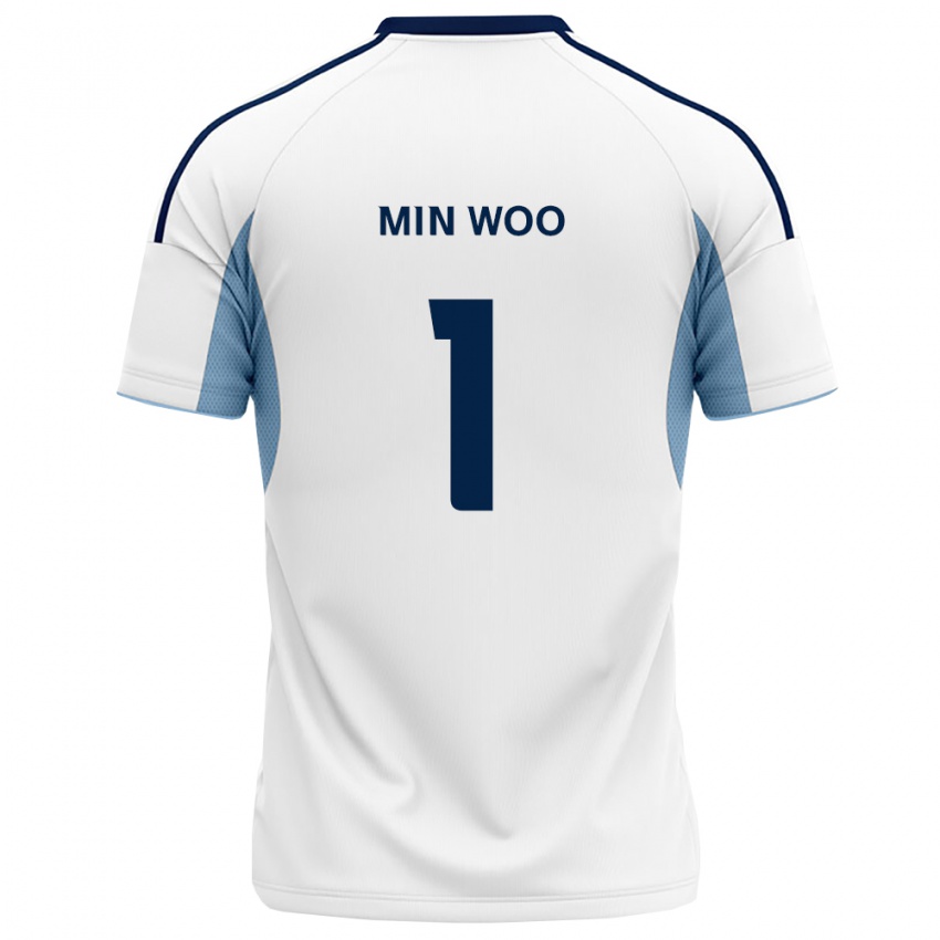 נשים Min-Woo Jo #1 כחול מלכותי לבן הרחק ג'רזי 2026/27 חולצה קצרה