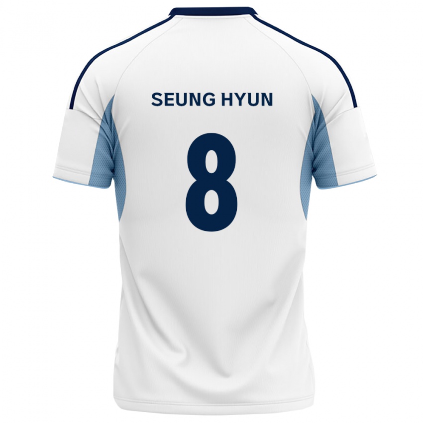נשים Seung-Hyun Kim #8 כחול מלכותי לבן הרחק ג'רזי 2026/27 חולצה קצרה