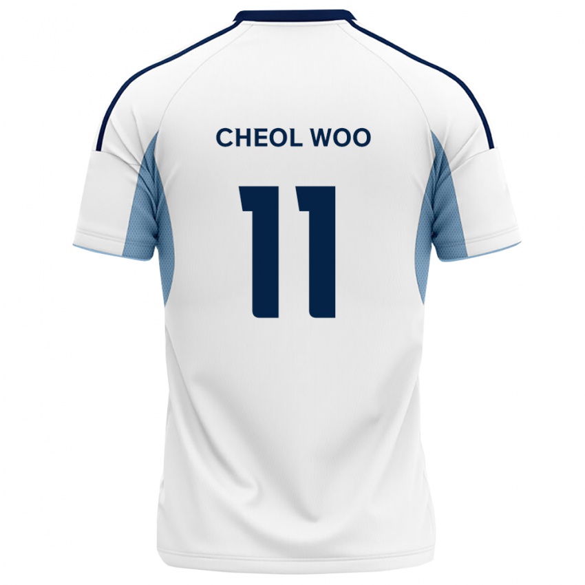 נשים Cheol-Woo Ahn #11 כחול מלכותי לבן הרחק ג'רזי 2026/27 חולצה קצרה
