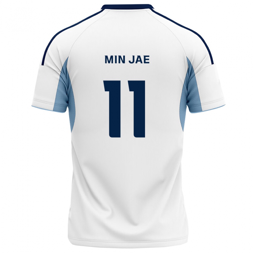 נשים Min-Jae Jo #11 כחול מלכותי לבן הרחק ג'רזי 2026/27 חולצה קצרה