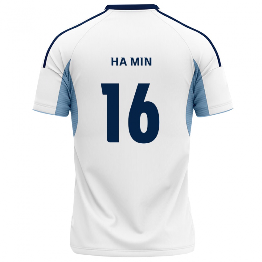 נשים Ha-Min Kim #16 כחול מלכותי לבן הרחק ג'רזי 2026/27 חולצה קצרה