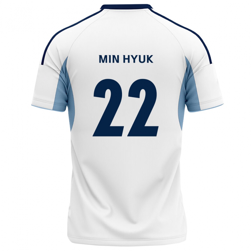 נשים Min-Hyuk Lee #22 כחול מלכותי לבן הרחק ג'רזי 2026/27 חולצה קצרה