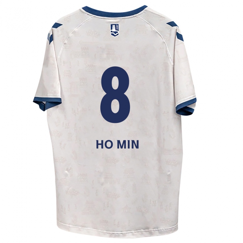 נשים Ho-Min Kang #8 כחול מלכותי לבן הרחק ג'רזי 2026/27 חולצה קצרה