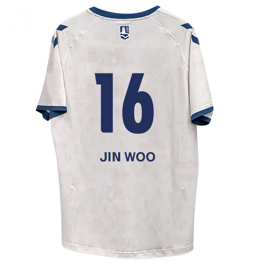 נשים Jin-Woo Jo #16 כחול מלכותי לבן הרחק ג'רזי 2026/27 חולצה קצרה