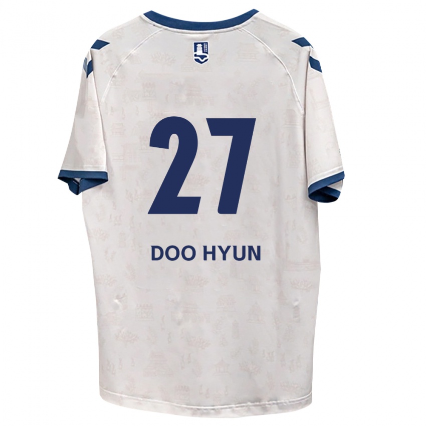 נשים Doo-Hyun Jung #27 כחול מלכותי לבן הרחק ג'רזי 2026/27 חולצה קצרה