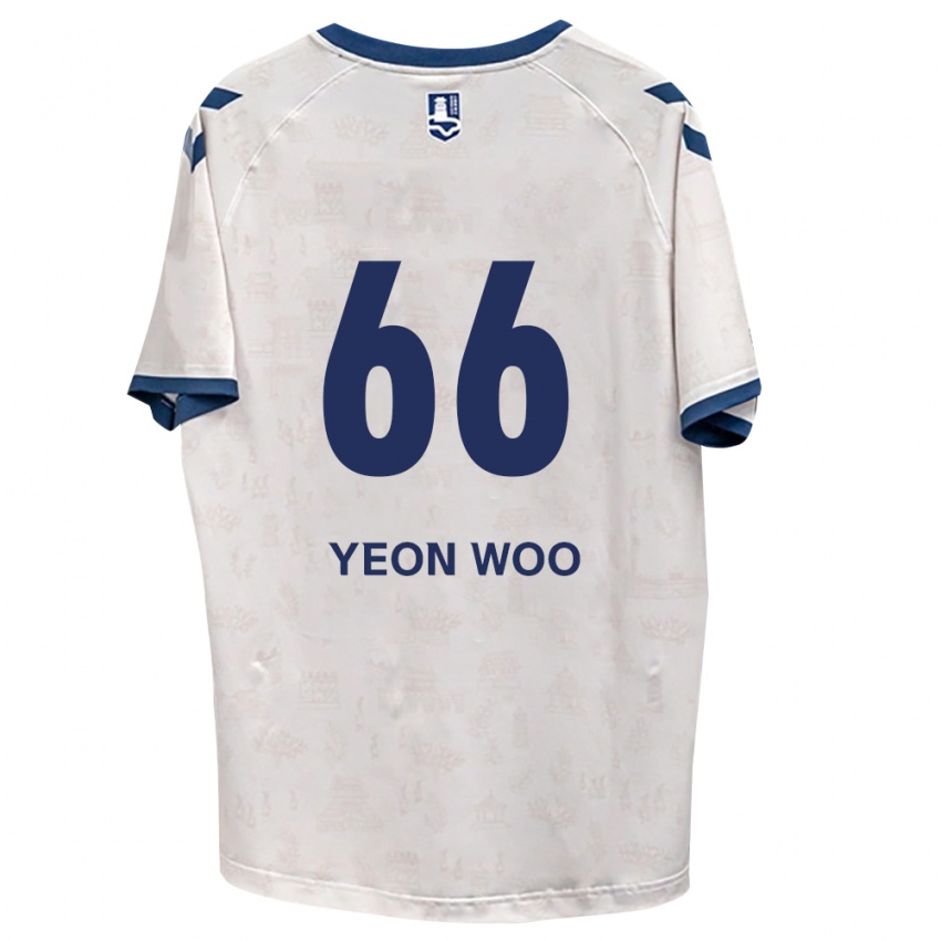 נשים Yeon-Woo Jang #66 כחול מלכותי לבן הרחק ג'רזי 2026/27 חולצה קצרה