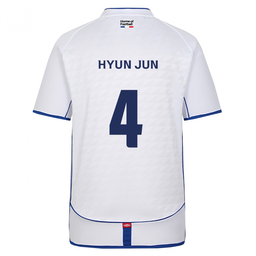 נשים Hyun-Jun Roh #4 שחור לבן אדום הרחק ג'רזי 2026/27 חולצה קצרה
