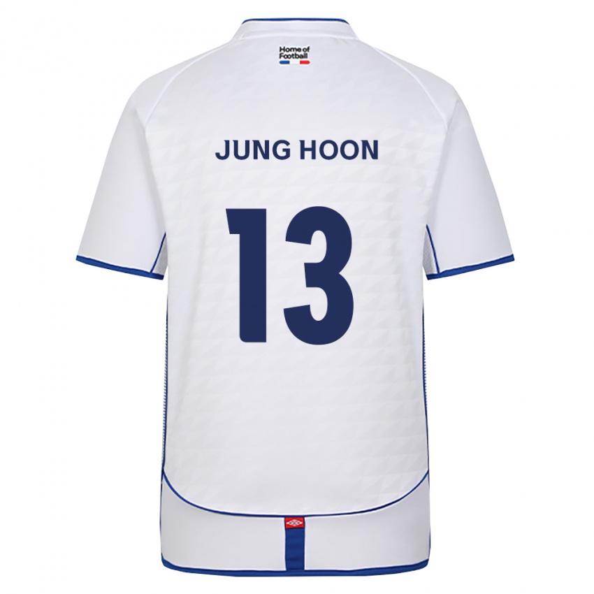 נשים Jung-Hoon Kim #13 שחור לבן אדום הרחק ג'רזי 2026/27 חולצה קצרה נשים Jung-Hoon Kim #13 שחור לבן אדום הרחק ג'רזי 2026/27 חולצה קצרה