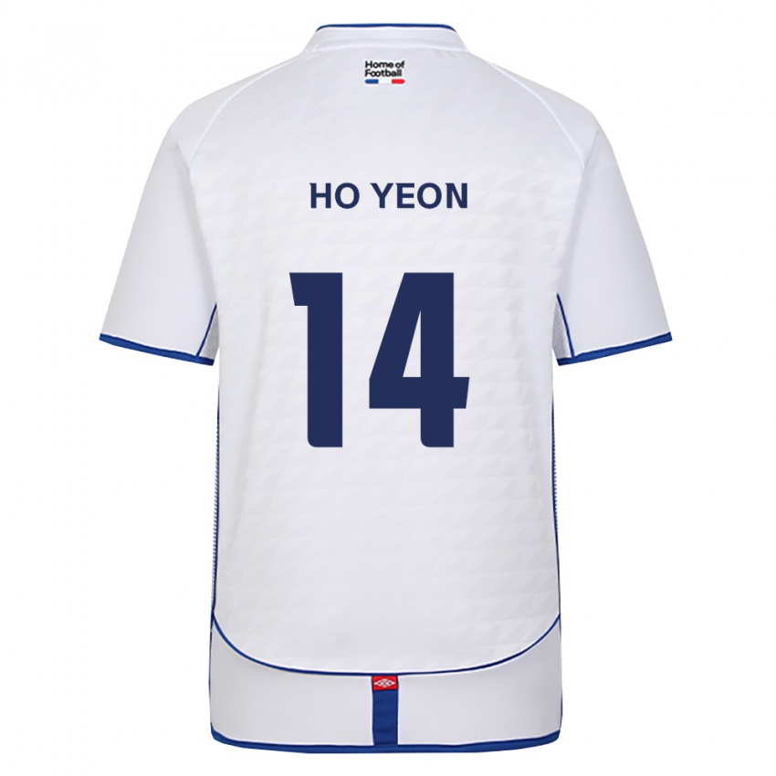 נשים Ho-Yeon Jung #14 שחור לבן אדום הרחק ג'רזי 2026/27 חולצה קצרה