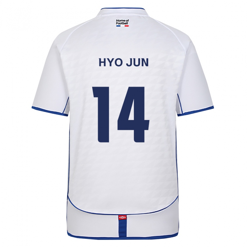 נשים Hyo-Jun Sun #14 שחור לבן אדום הרחק ג'רזי 2026/27 חולצה קצרה