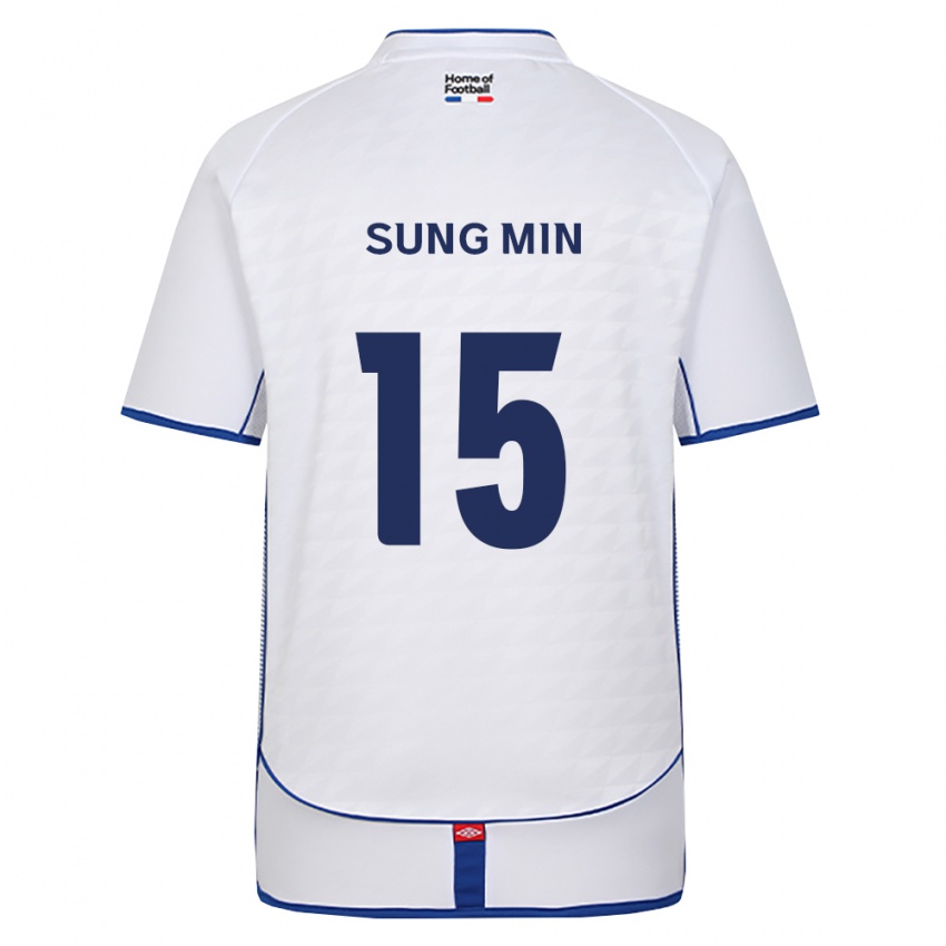 נשים Sung-Min Jung #15 שחור לבן אדום הרחק ג'רזי 2026/27 חולצה קצרה נשים Sung-Min Jung #15 שחור לבן אדום הרחק ג'רזי 2026/27 חולצה קצרה