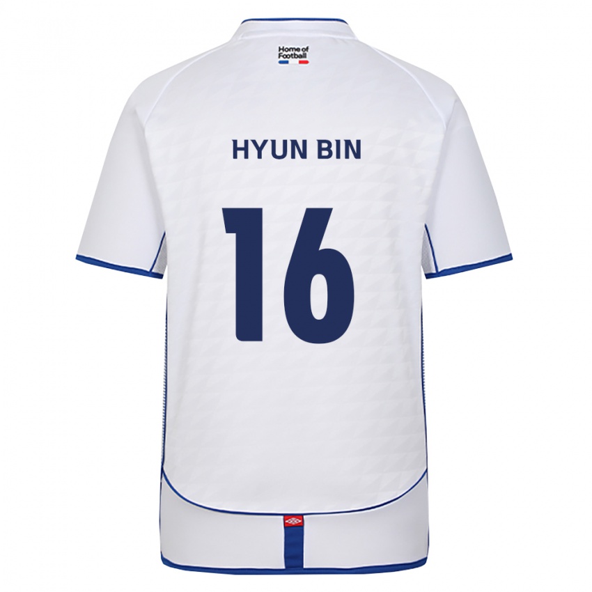 נשים Hyun-Bin Park #16 שחור לבן אדום הרחק ג'רזי 2026/27 חולצה קצרה