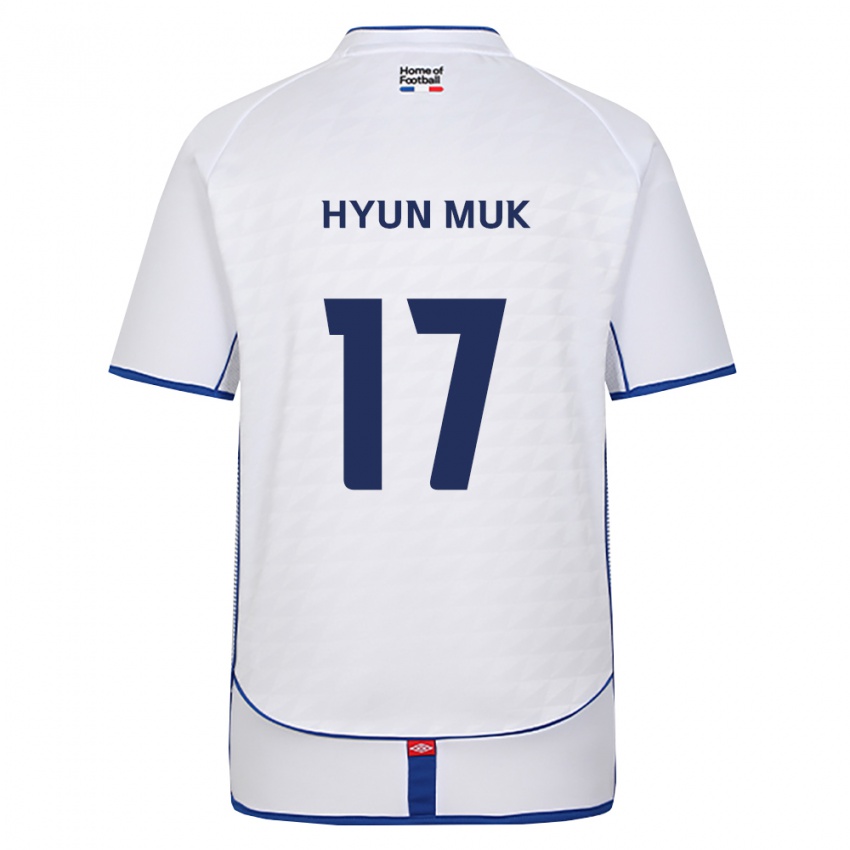 נשים Hyun-Muk Kang #17 שחור לבן אדום הרחק ג'רזי 2026/27 חולצה קצרה