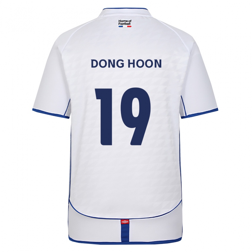 נשים Dong-Hoon Kim #19 שחור לבן אדום הרחק ג'רזי 2026/27 חולצה קצרה