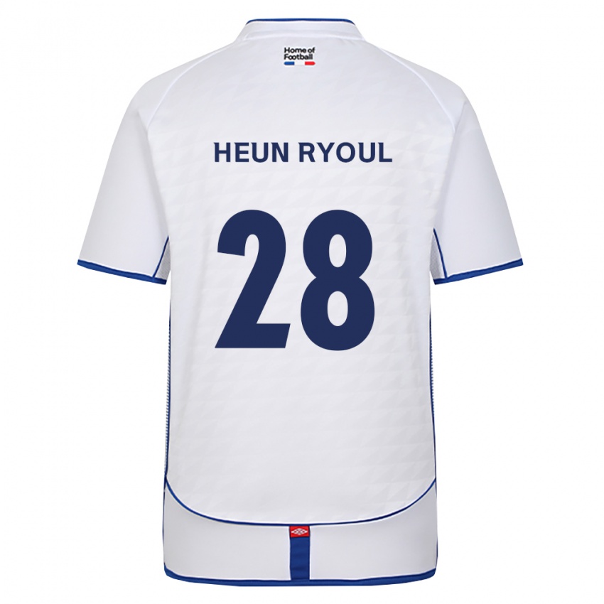 נשים Heun-Ryoul Lee #28 שחור לבן אדום הרחק ג'רזי 2026/27 חולצה קצרה