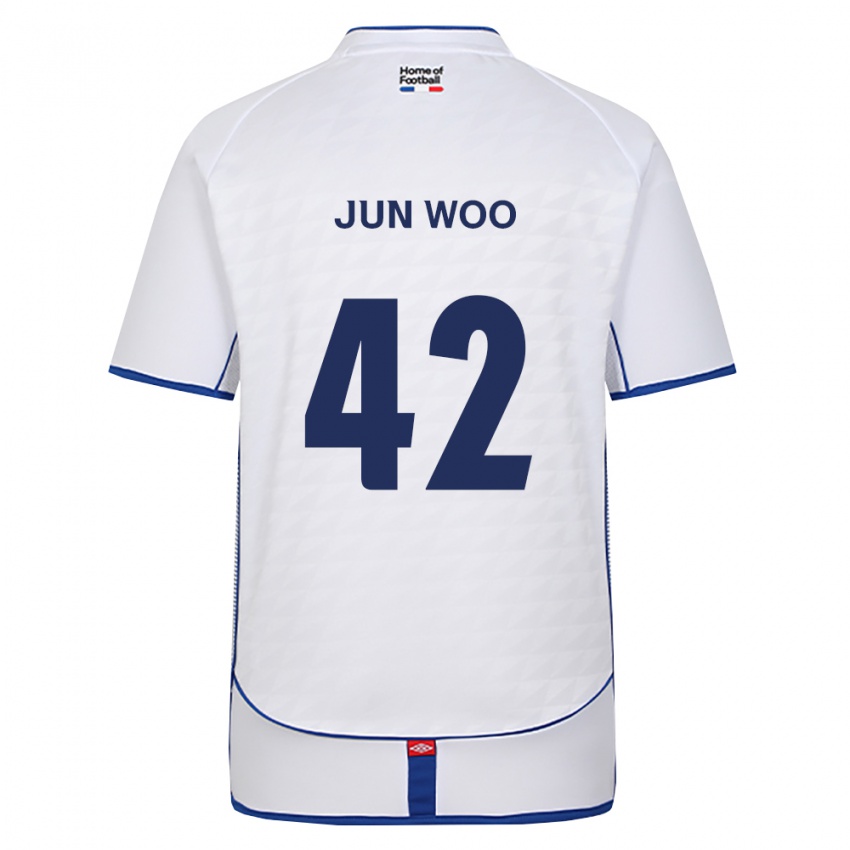 נשים Jun-Woo Lee #42 שחור לבן אדום הרחק ג'רזי 2026/27 חולצה קצרה נשים Jun-Woo Lee #42 שחור לבן אדום הרחק ג'רזי 2026/27 חולצה קצרה