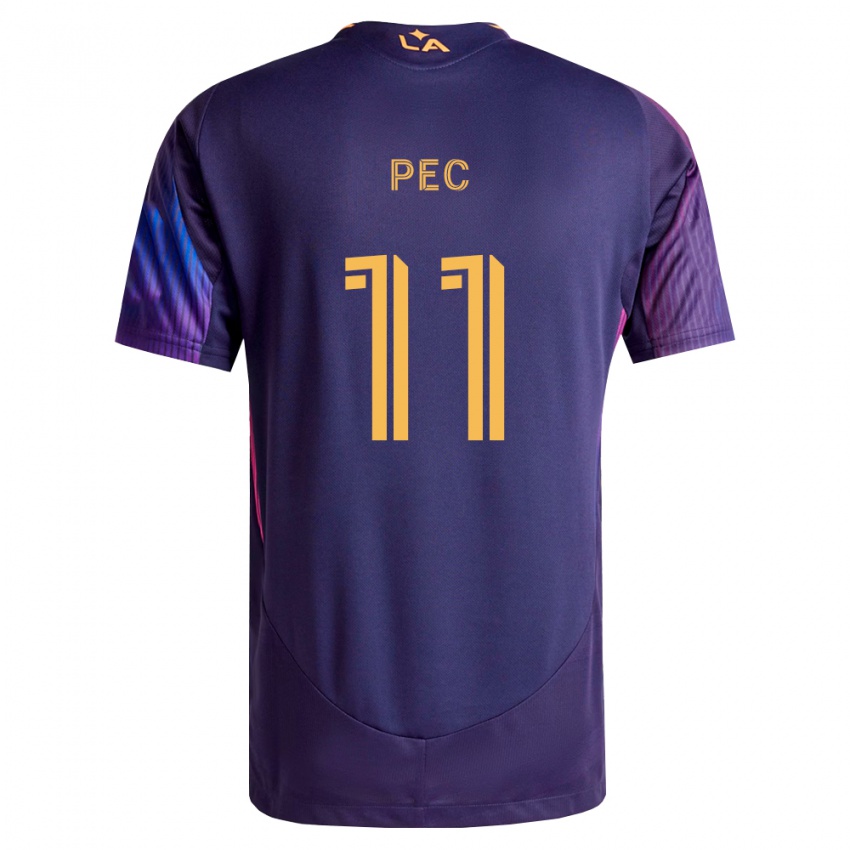 נשים Gabriel Pec #11 סגול עמוק צהוב הרחק ג'רזי 2026/27 חולצה קצרה