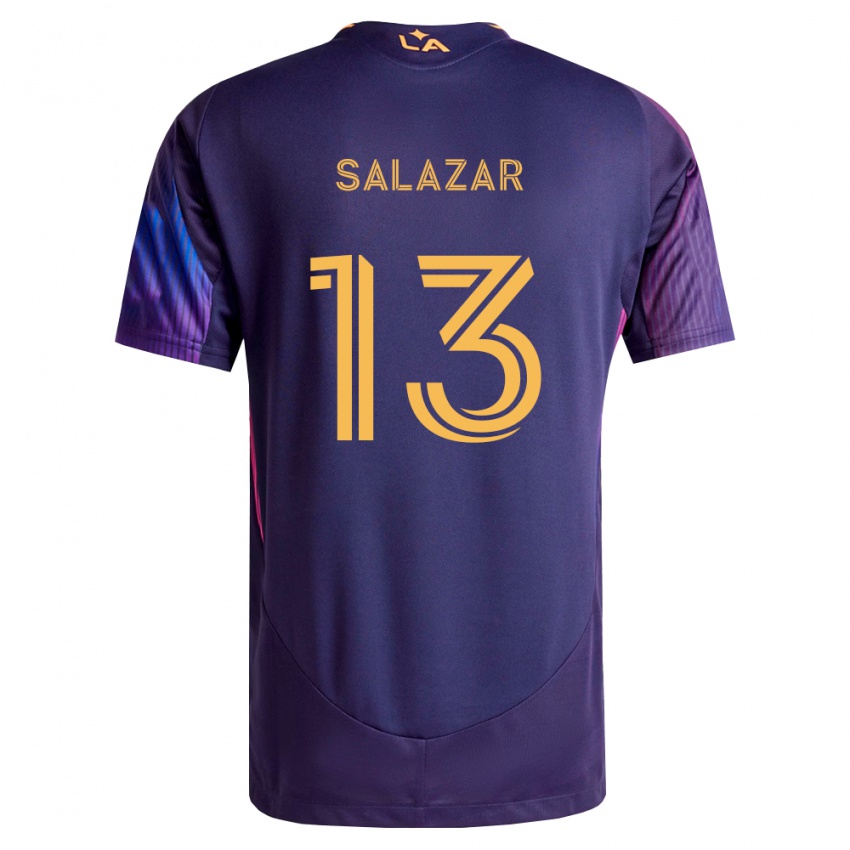 נשים Giovanni Salazar #13 סגול עמוק צהוב הרחק ג'רזי 2026/27 חולצה קצרה