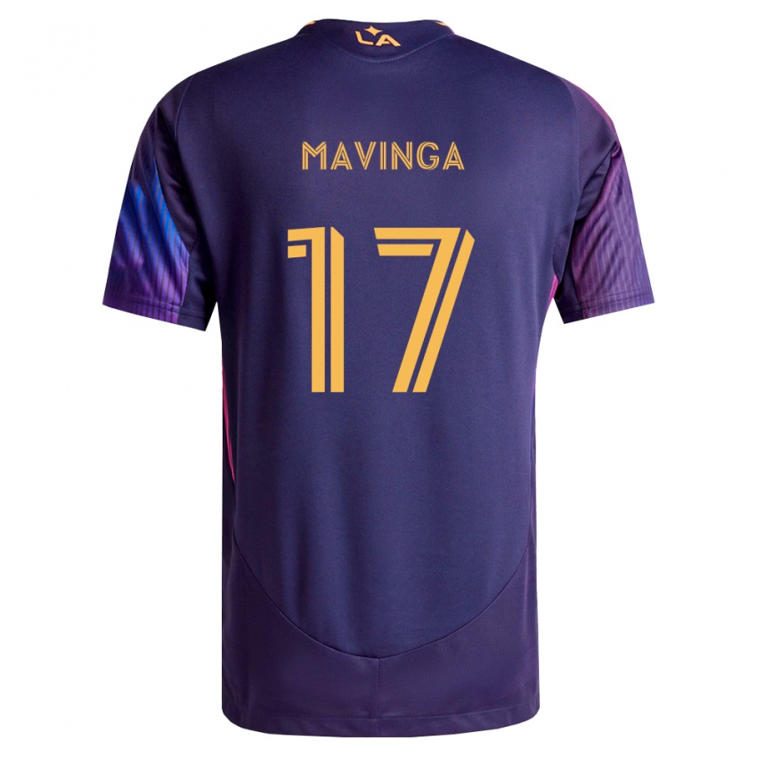 נשים כריס מאבינגה #17 סגול עמוק צהוב הרחק ג'רזי 2026/27 חולצה קצרה