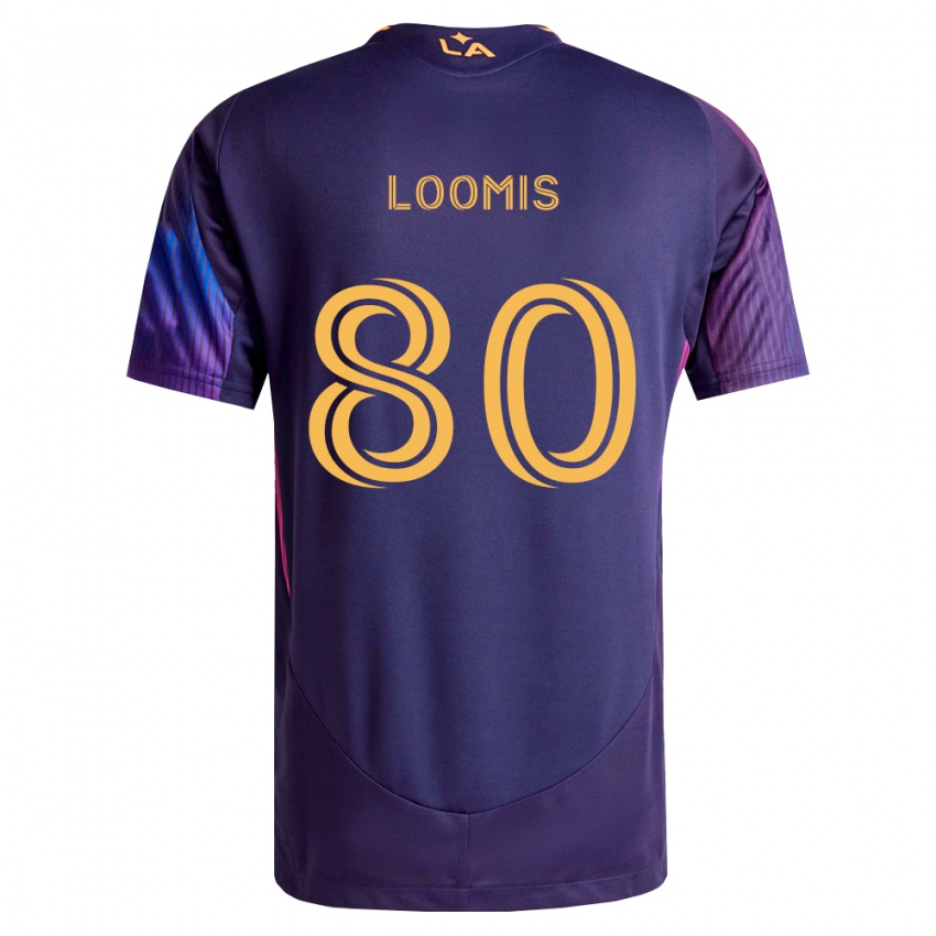נשים Ethan Loomis #80 סגול עמוק צהוב הרחק ג'רזי 2026/27 חולצה קצרה