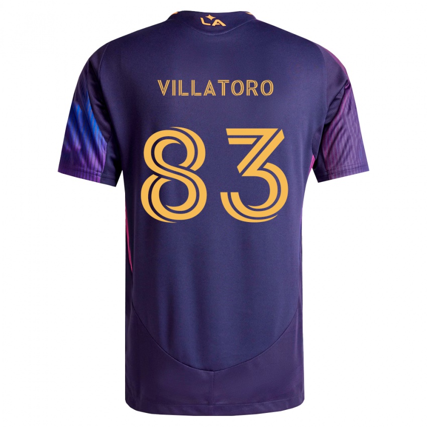 נשים Angel Villatoro #83 סגול עמוק צהוב הרחק ג'רזי 2026/27 חולצה קצרה