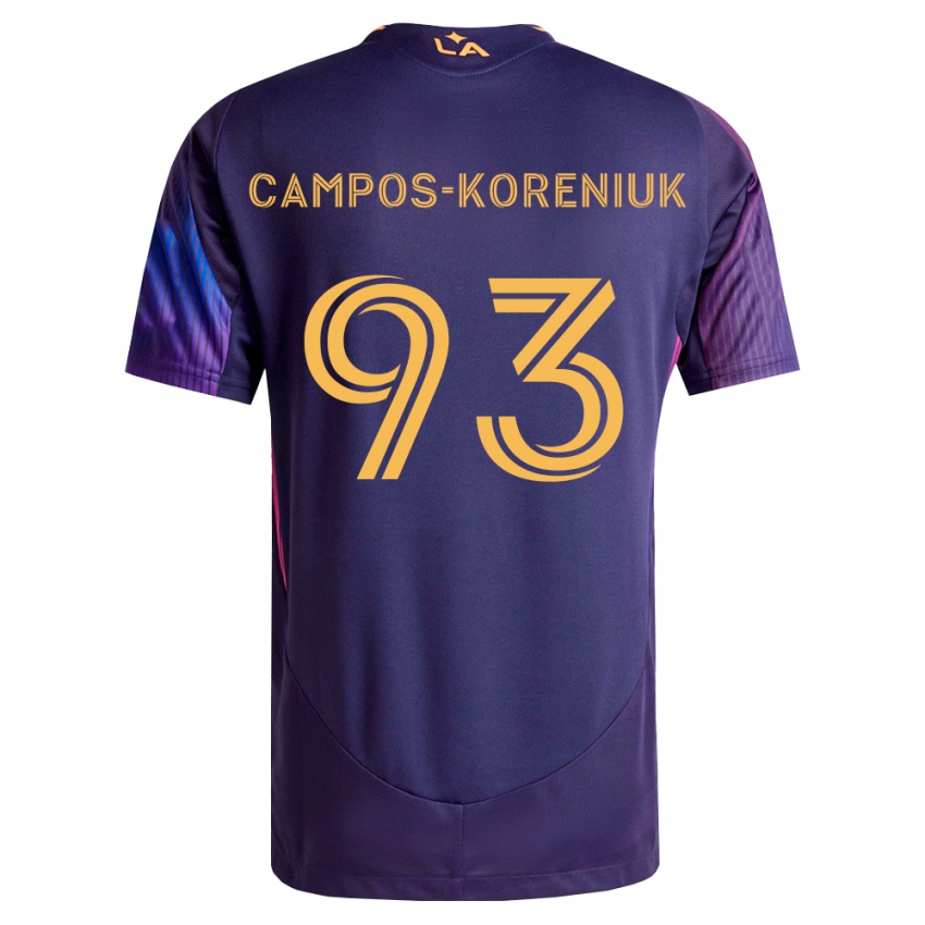 נשים K Campos-Koreniuk #93 סגול עמוק צהוב הרחק ג'רזי 2026/27 חולצה קצרה