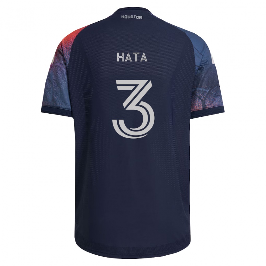 נשים Eiji Hata #3 כחול עמוק לבן כתום הרחק ג'רזי 2026/27 חולצה קצרה