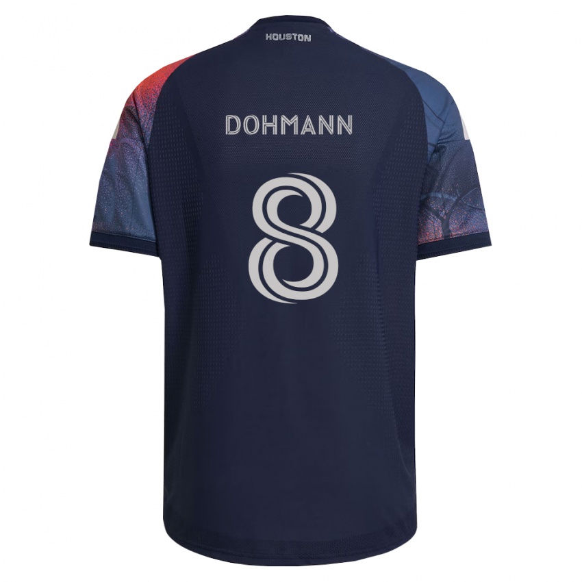 נשים Dohmann #8 כחול עמוק לבן כתום הרחק ג'רזי 2026/27 חולצה קצרה