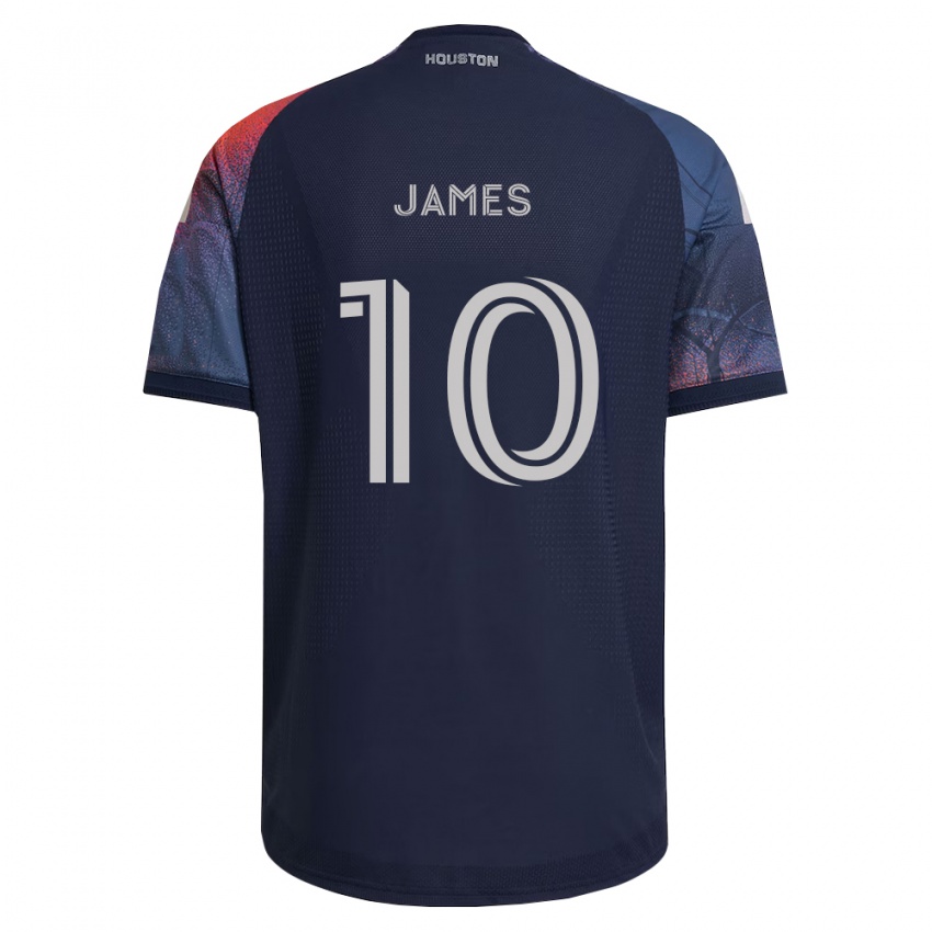 נשים Peyton James #10 כחול עמוק לבן כתום הרחק ג'רזי 2026/27 חולצה קצרה
