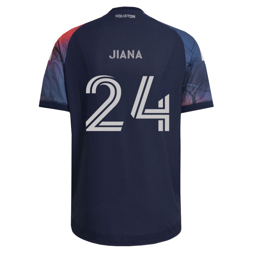 נשים Mamadi Jiana #24 כחול עמוק לבן כתום הרחק ג'רזי 2026/27 חולצה קצרה