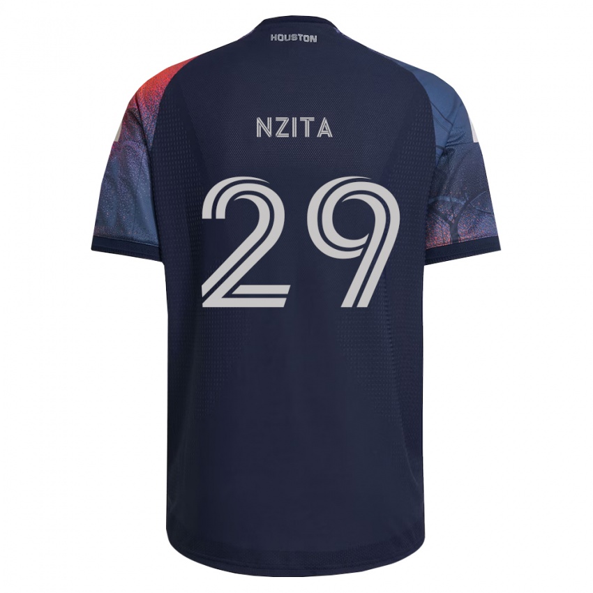נשים Sebastiao Nzita #29 כחול עמוק לבן כתום הרחק ג'רזי 2026/27 חולצה קצרה