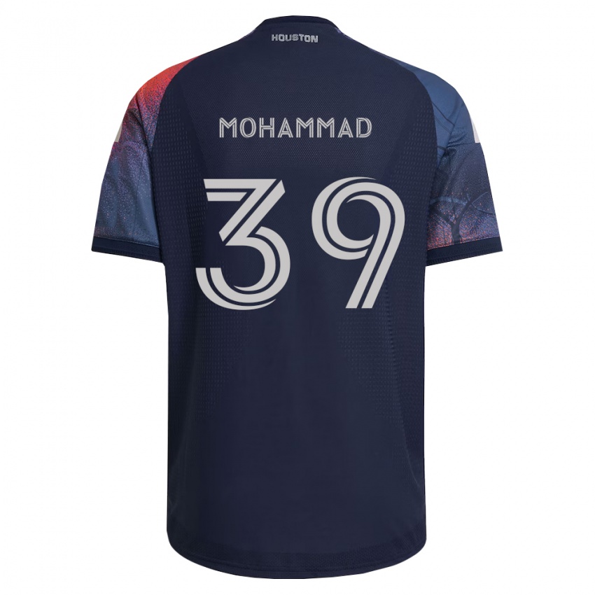 נשים Samir Mohammad #39 כחול עמוק לבן כתום הרחק ג'רזי 2026/27 חולצה קצרה