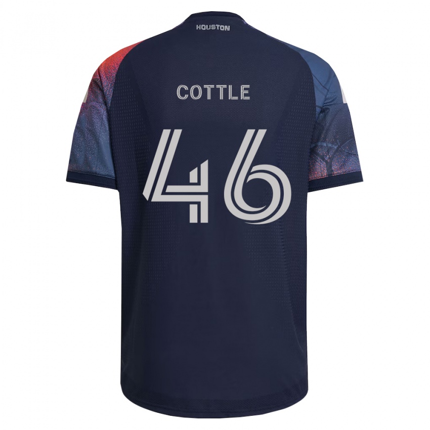 נשים Tristan Cottle #46 כחול עמוק לבן כתום הרחק ג'רזי 2026/27 חולצה קצרה