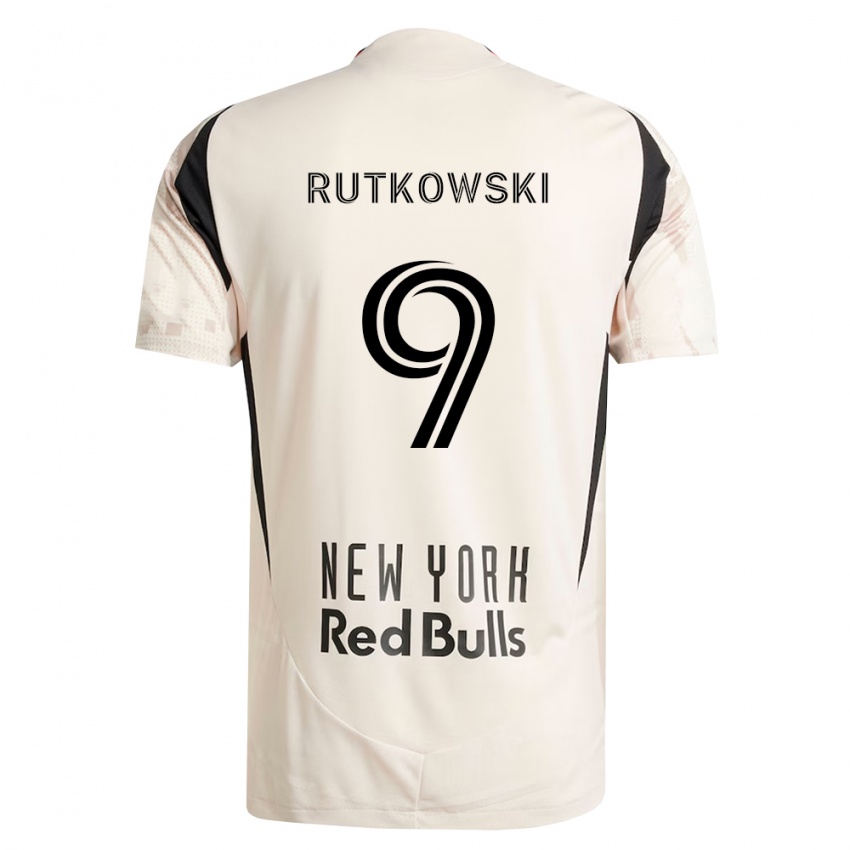 נשים David Rutkowski #9 לבן מחוץ לאדום שחור הרחק ג'רזי 2026/27 חולצה קצרה