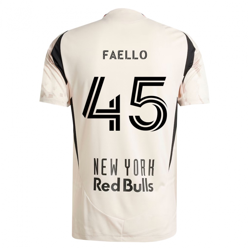 נשים Connor Faello #45 לבן מחוץ לאדום שחור הרחק ג'רזי 2026/27 חולצה קצרה