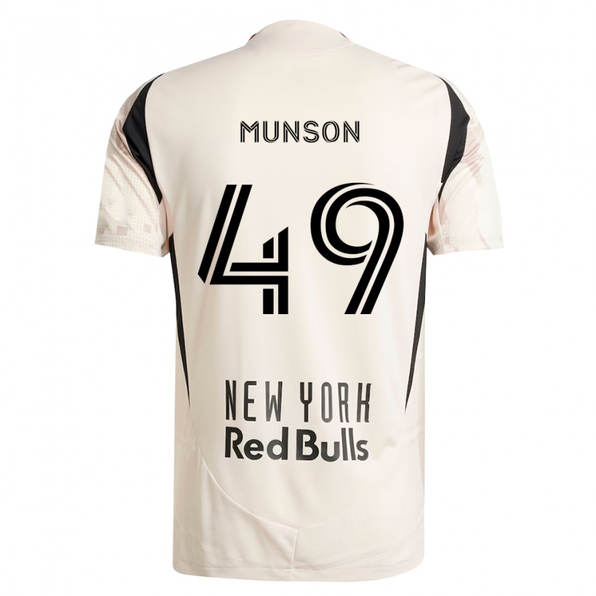 נשים Josh Munson #49 לבן מחוץ לאדום שחור הרחק ג'רזי 2026/27 חולצה קצרה