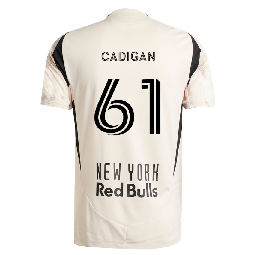 נשים Deven Cadigan #61 לבן מחוץ לאדום שחור הרחק ג'רזי 2026/27 חולצה קצרה