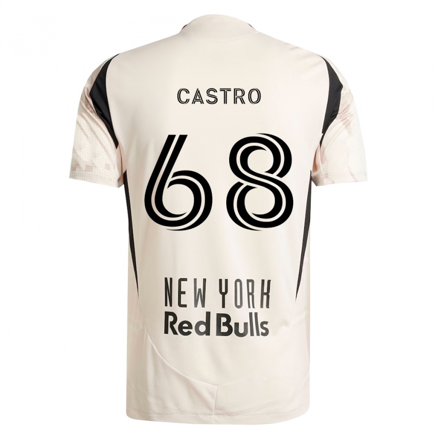 נשים Bradley Castro #68 לבן מחוץ לאדום שחור הרחק ג'רזי 2026/27 חולצה קצרה