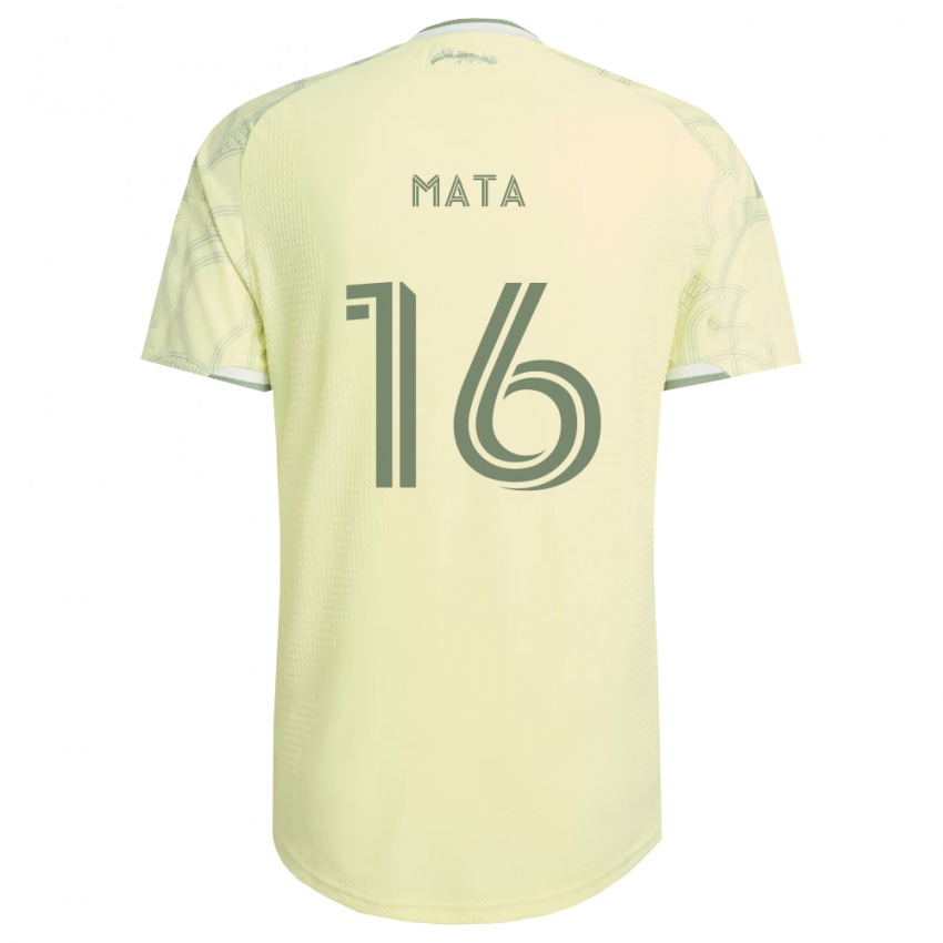 נשים Aric Mata #16 בז' לבן הרחק ג'רזי 2026/27 חולצה קצרה